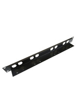 Penn Elcom Penn Elcom rack panel with 8 Neutrik "D" holes, 1U, steel, with integrated cable support