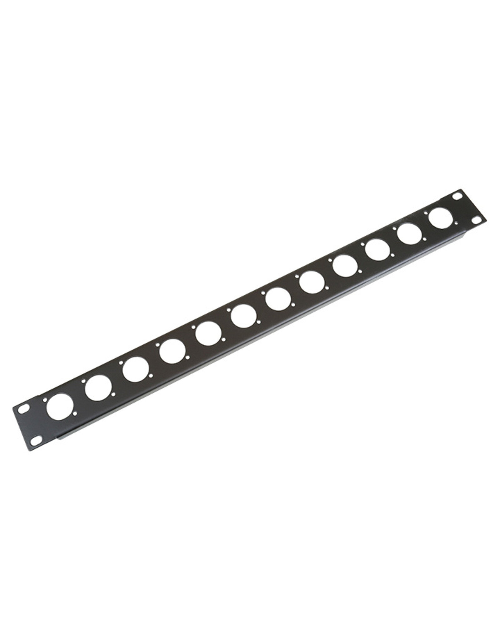 Penn Elcom Penn Elcom rack panel with 12 Neutrik "D" holes, 1U, steel