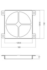 Penn Elcom Penn Elcom uitwasbaar stoffilter voor  FP02Q-3U, per paar