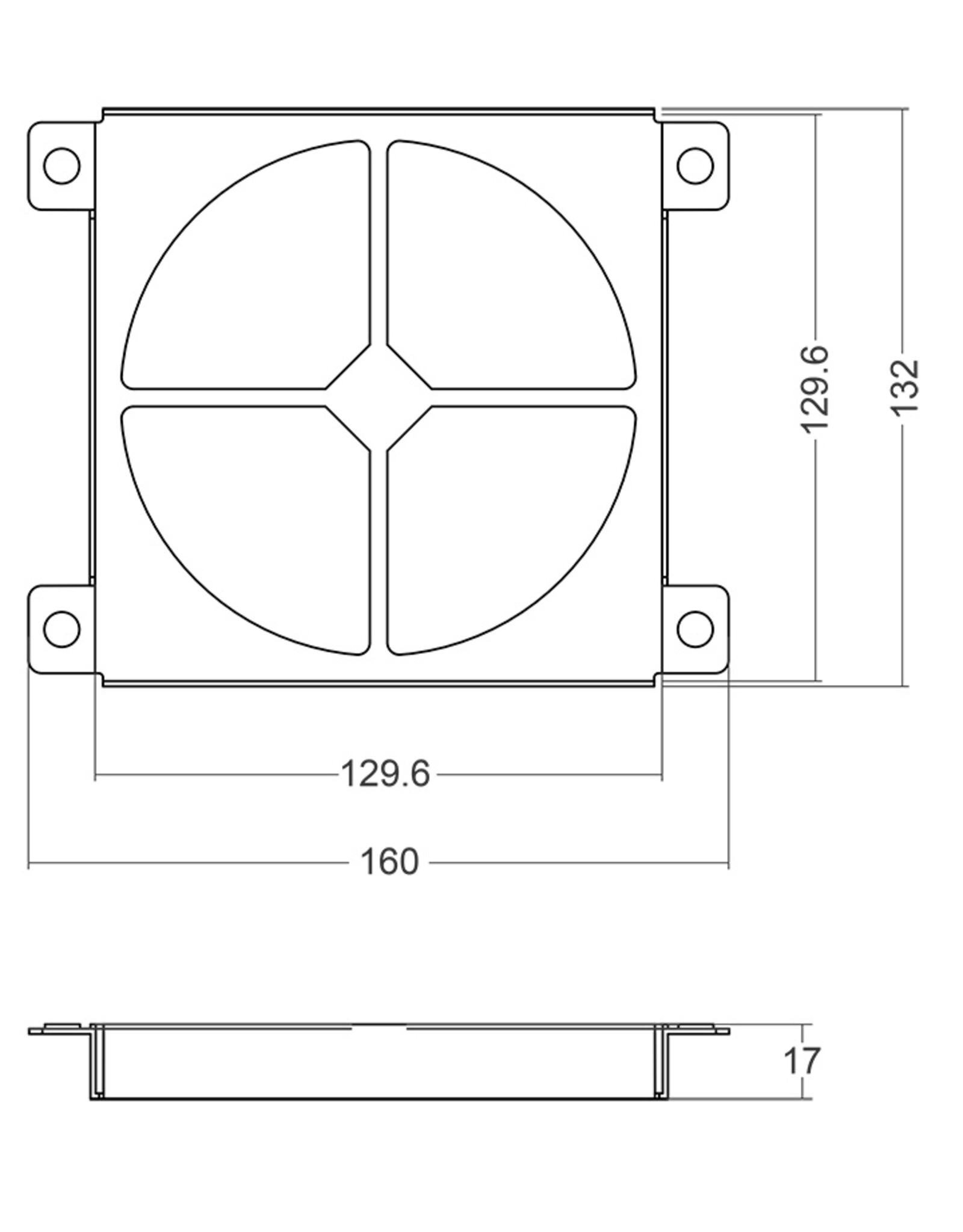 Penn Elcom Penn Elcom uitwasbaar stoffilter voor  FP02Q-3U, per paar