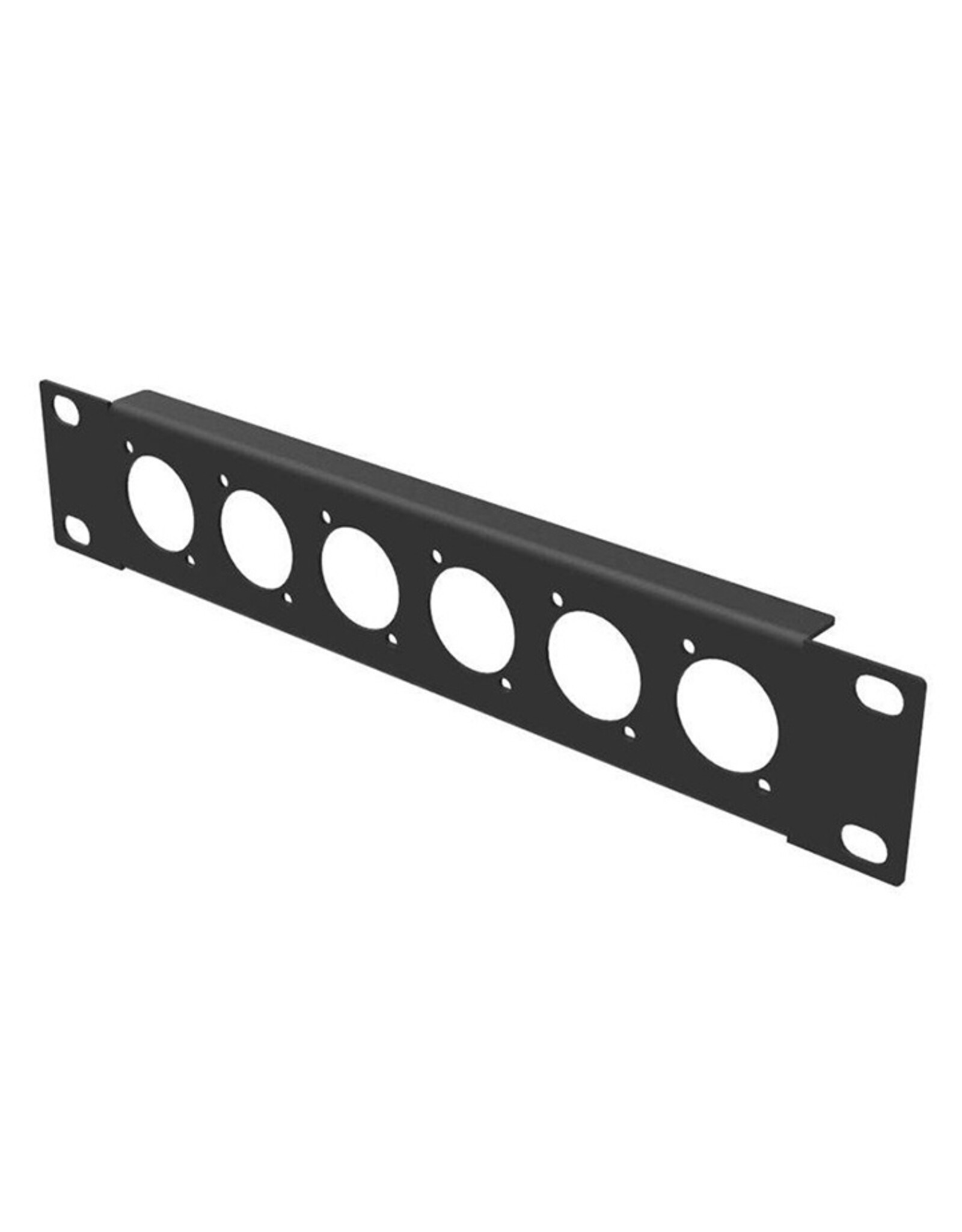 Penn Elcom Penn Elcom rack panel half 19 inch with 6 Neutrik "D" holes, 1U, steel