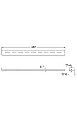 Penn Elcom Penn Elcom clamp bar for use with rack shelves with side slots, black