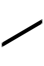 Penn Elcom Penn Elcom plain rack panel, 1.5 mm steel, flat, 1U, black