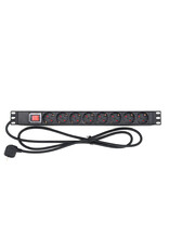 Penn Elcom Penn Elcom PDU with 8 sockets and on/off switch, aluminium housing