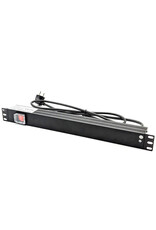 Penn Elcom Penn Elcom PDU with 8 sockets back facing and on/off switch, aluminium housing