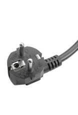 Stekkerdoos 3-voudig randaarde, zwart, snoer 1,4 m