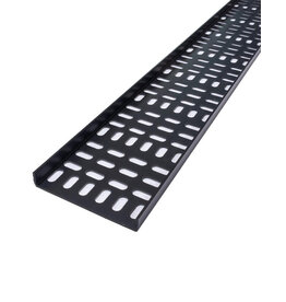 Penn Elcom Zwarte kunststof kabelgoot 2000 mm x 110 mm