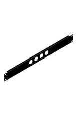 Penn Elcom Penn Elcom rack panel with 4 Neutrik "D" holes, 1U, steel