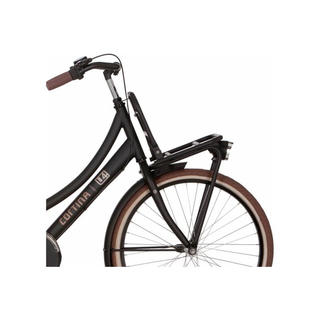 Cortina  U4 Mini Transport Meisjesfiets 24 inch 3Versnellingen Jet Black Matt