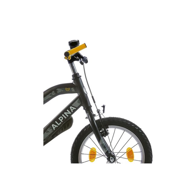 Alpina Kinderfietsen Trial Jongensfiets 16 inch Mat Zwart