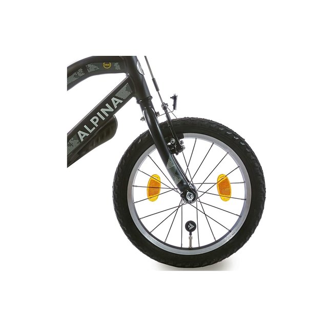 Alpina Kinderfietsen Trial Jongensfiets 16 inch Mat Zwart