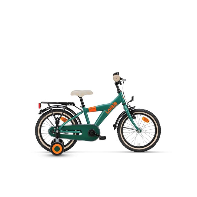 Gezamenlijk Voordracht Benodigdheden Loekie Booster 16 inch jongensfiets Groen - Premiumbikes