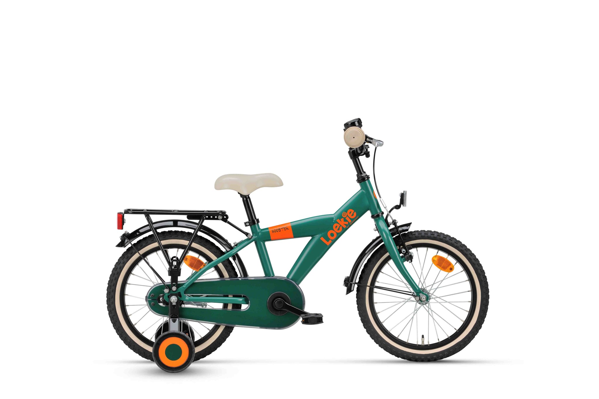 Gezamenlijk Voordracht Benodigdheden Loekie Booster 16 inch jongensfiets Groen - Premiumbikes