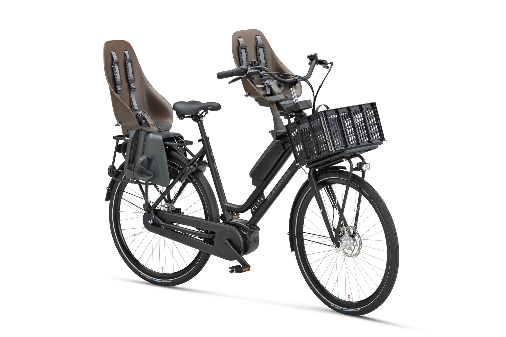 Batavus Quip Extra Cargo Ego plus ebike 7V Zwart mat Premiumbikes