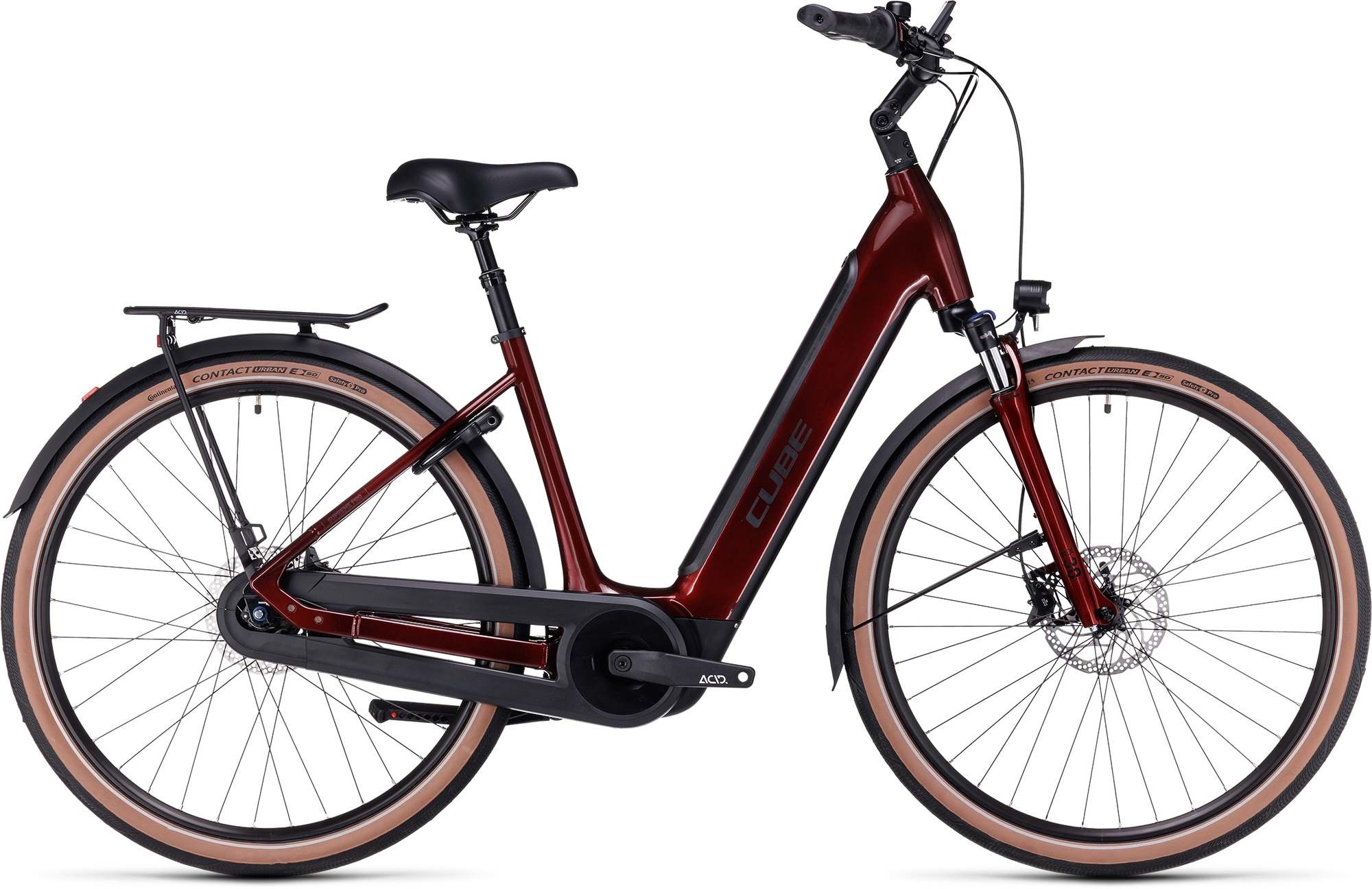 Cube Supreme Hybrid Pro elektrische fiets uni rood/zwart 500 Wh