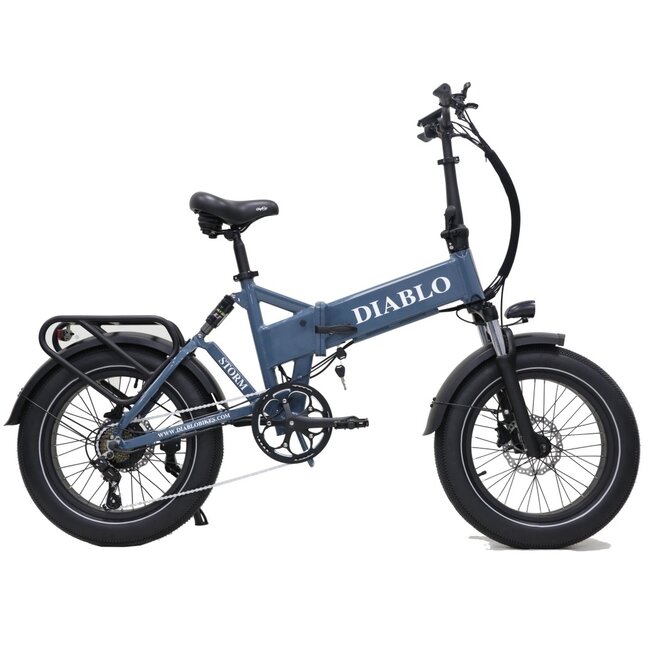 Diablo Storm elektrische Fatbike 7V Blauw