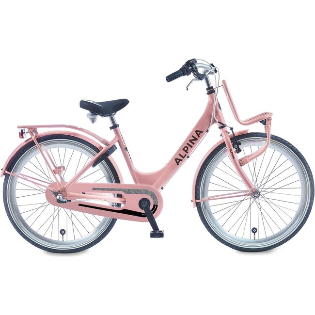 Alpina Kinderfietsen Clubb Meisjesfiets 24 inch 3Versnellingen Mat Roze
