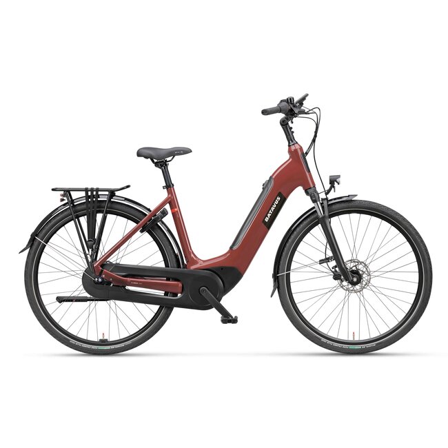 Batavus  Altura E-go Power Pro Bosch Smart Elektrische Damesfiets Rood Bruin