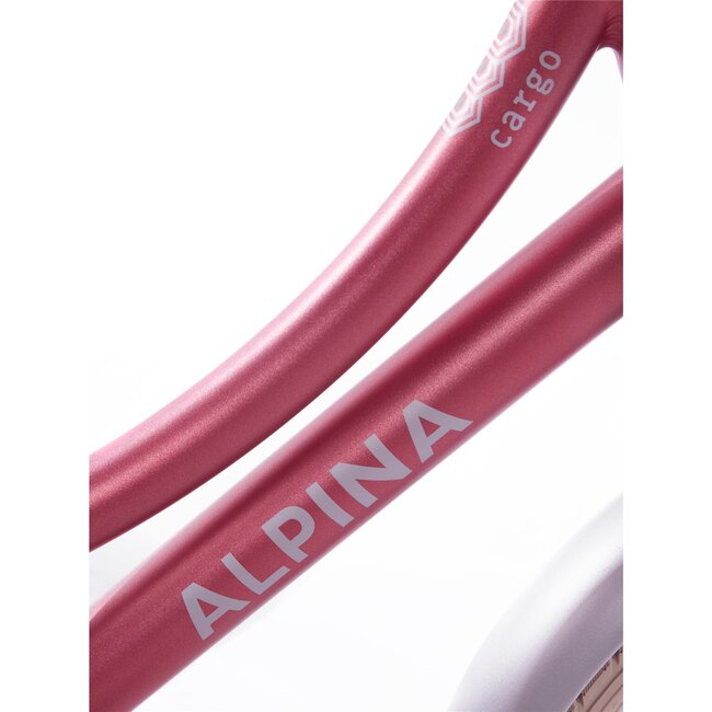 Alpina Kinderfietsen Cargo Berry Red Matt 16 inch Meisjes Transportfiets