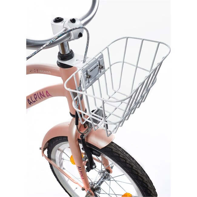 Alpina Kinderfietsen Ocean Meisjesfiets 18 inch Misty Pink