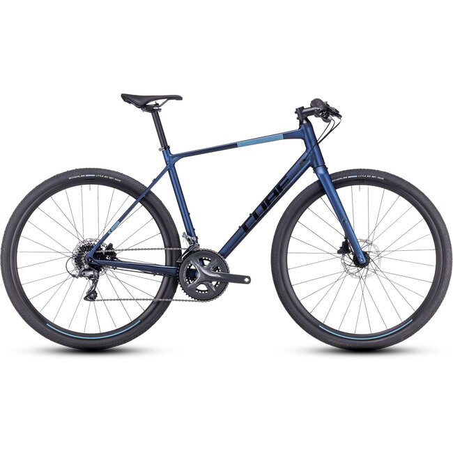 Cube  Nulane Gravelbike Heren 16Versnellingen Velvetblue