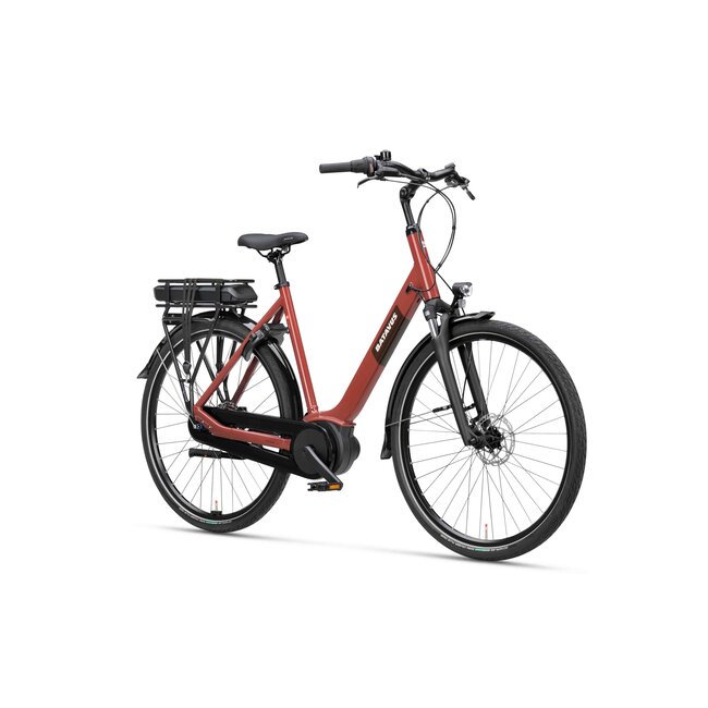 Batavus  Altura E-go Plus Bes3 Smart Elektrische Damesfiets  Rood Bruin 7V