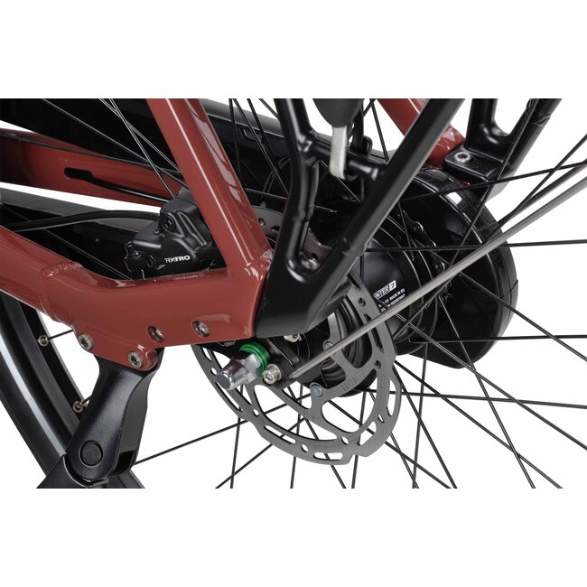 Batavus  Altura E-go Plus Bes3 Smart Elektrische Damesfiets  Rood Bruin 7V