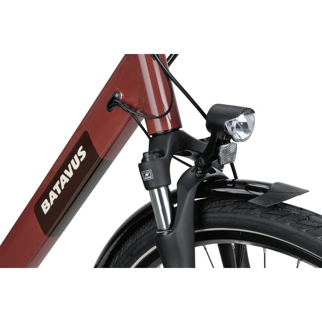Batavus  Altura E-go Plus Bes3 Smart Elektrische Damesfiets  Rood Bruin 7V