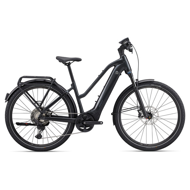 Giant Explore E+ Pro 0 Stagger Elektrische Damesfiets Gunmetal Zwart