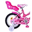 Volare Lovely meisjesfiets 14 inch roze wit Twee Handremmen