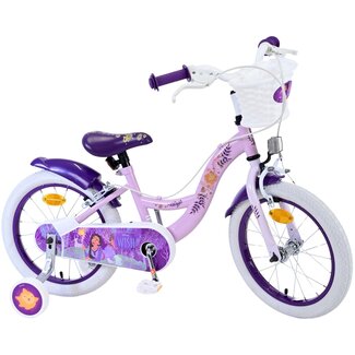 Volare Disney Wish meisjesfiets 16 inch paars Twee handremmen