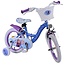 Volare Frozen meisjesfiets 14 inch blauw/paars Twee handremmen