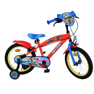 Volare Paw Patrol jongensfiets 16 inch rood Twee handremmen