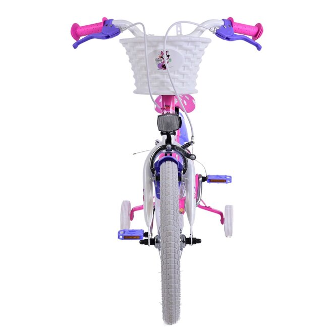 Volare fietsen Minnie meisjesfiets 16 inch roze Twee handremmen