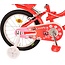 Volare Lovely meisjesfiets 16 inch rood wit Twee Handremmen