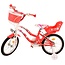 Volare Lovely meisjesfiets 16 inch rood wit Twee Handremmen