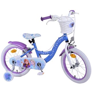 Volare Frozen meisjesfiets 16 inch blauw/paars Twee handremmen