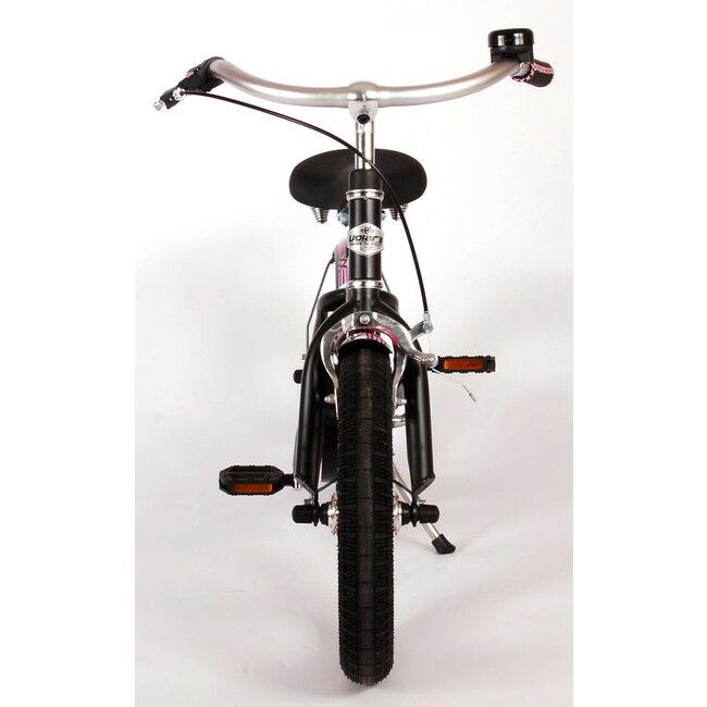Volare fietsen Miracle meisjesfiets 14 inch mat zwart