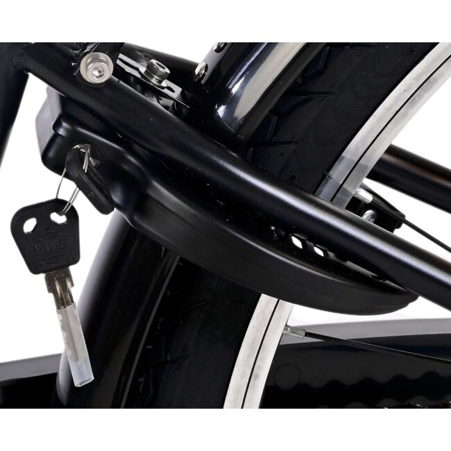 Volare fietsen Thombike jongensfiets 26 inch zwart blauw 3 versnellingen