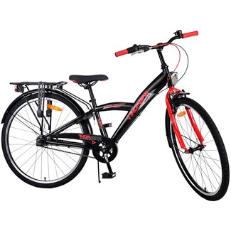 Volare Thombike jongensfiets 26 inch zwart rood 3 versnellingen