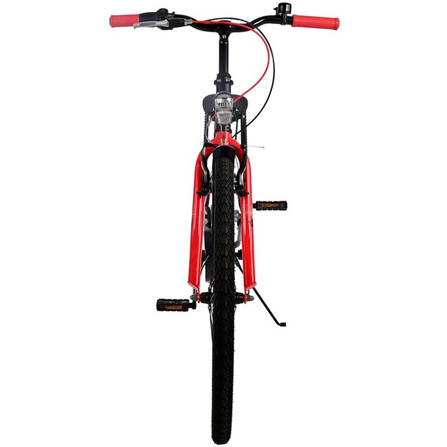 Volare fietsen Thombike jongensfiets 26 inch zwart rood 3 versnellingen