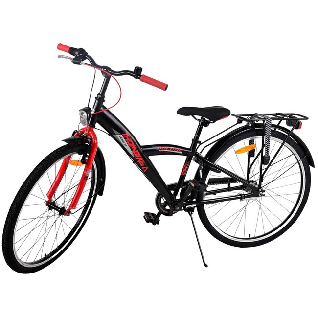 Volare fietsen Thombike jongensfiets 26 inch zwart rood 3 versnellingen