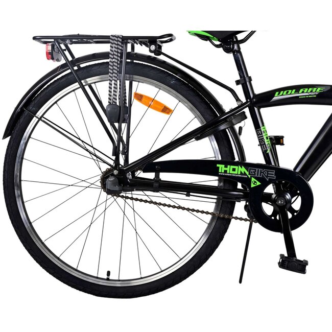 Volare fietsen Thombike jongensfiets 26 inch zwart groen 3 versnellingen