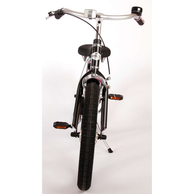Volare fietsen Miracle Cruiser meisjesfiets 18 inch mat zwart