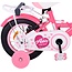 Volare Ashley meisjesfiets 12 inch roze/rood Twee handremmen