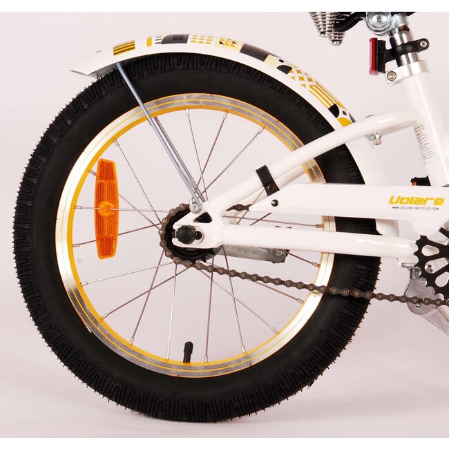 Volare fietsen Miracle Cruiser meisjesfiets 16 inch wit