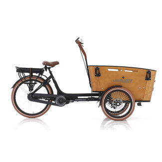Vogue  Carry 3 Elektrische Bakfiets Bruin 8V Bafang MM