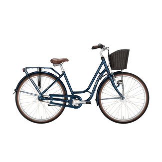 Excelsior Swan Retro Alu damesfiets 26 inch donker blauw 7V