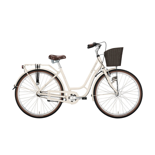 Excelsior Swan Retro Alu damesfiets creme 7V