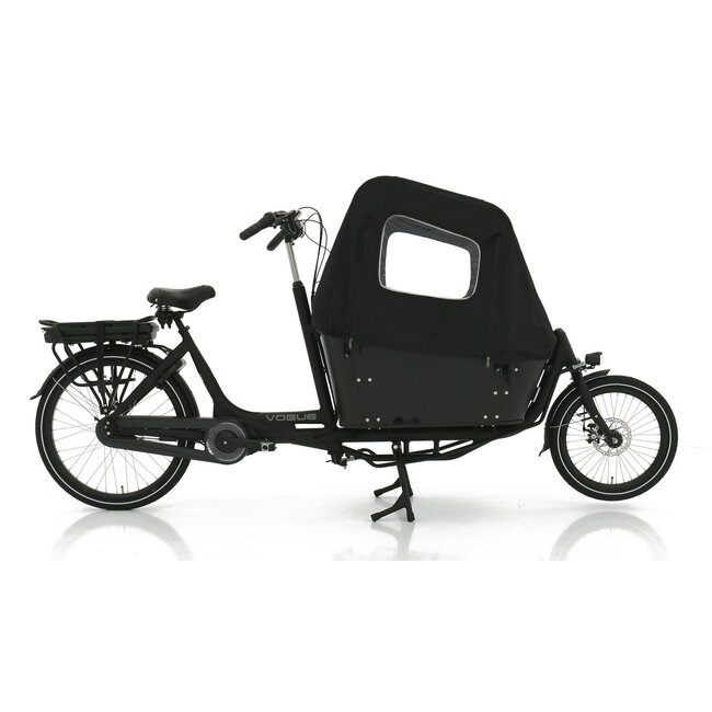Vogue  Carry 2 Elektrische Bakfiets 8Versnellingen Mat Zwart Zwart